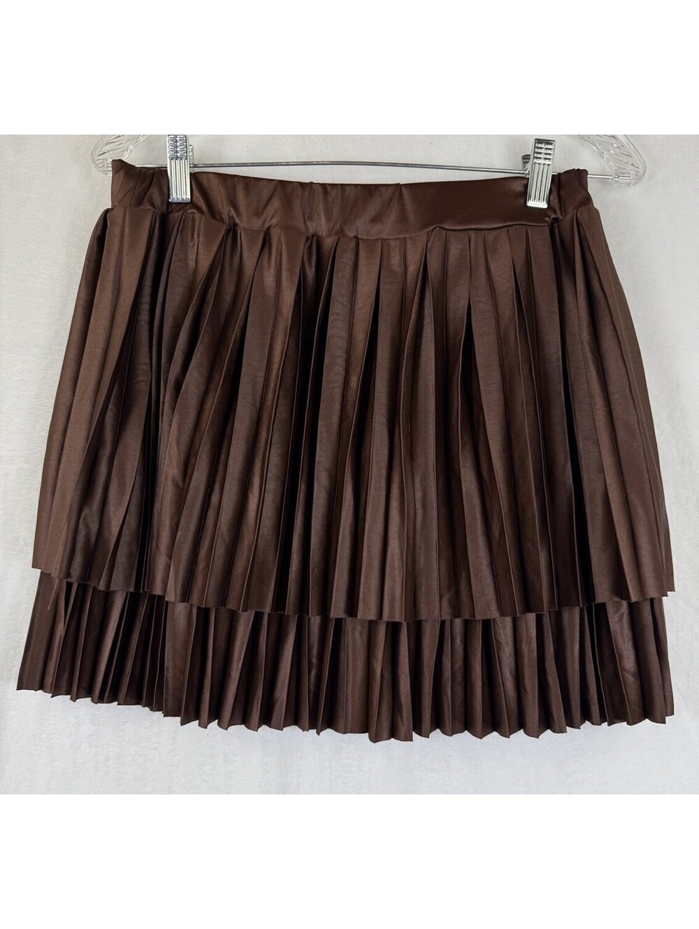 Disney Wreck It Ralph Costume Skirt Medium Womens Vanellope Brown Pleated